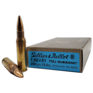 SELLIER&amp;BELLOT 308.WIN SUBSONIC FMJ 13,00g