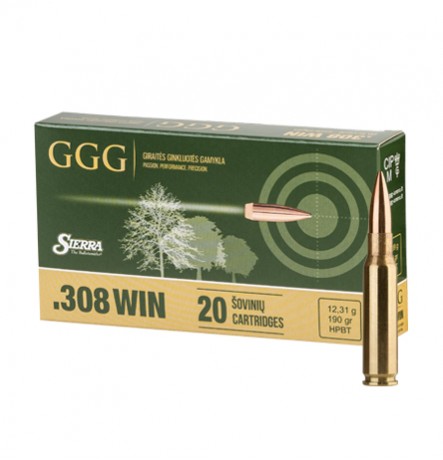 GGG .308 WIN 190gr HPBT SIERRA